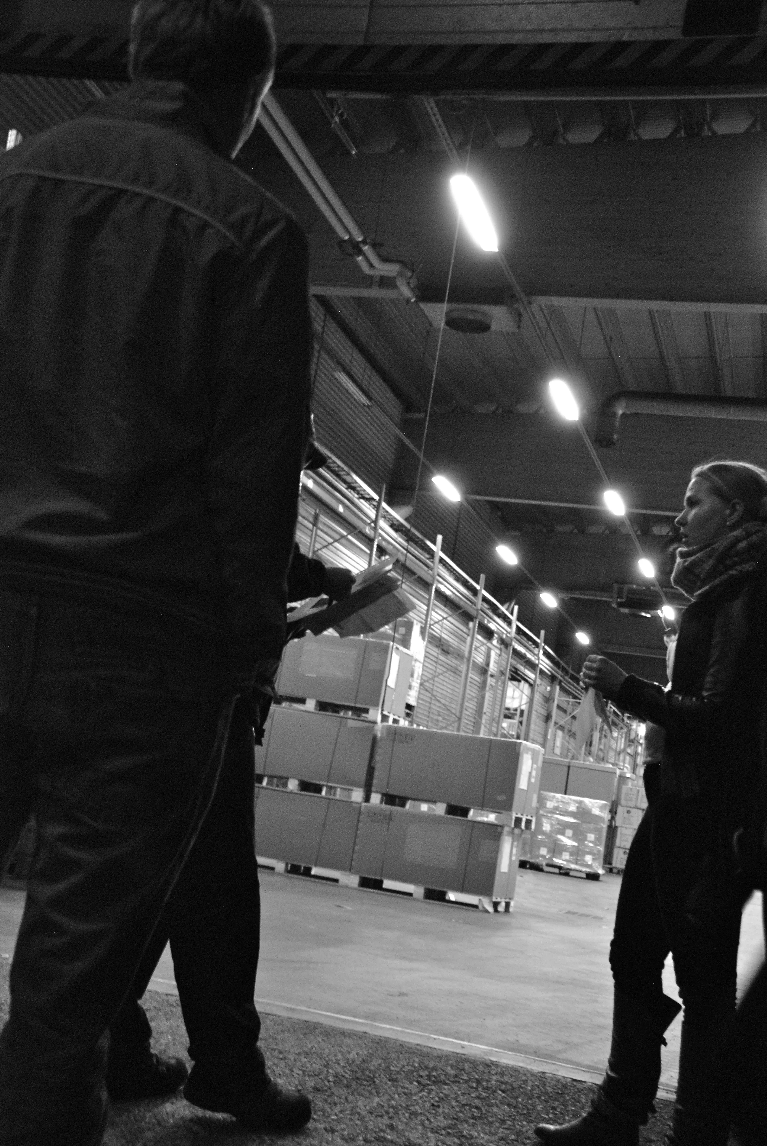 Storage worker inspects the papers and I’m excited.