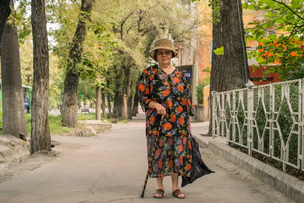 Old ladies in Bishkek.
